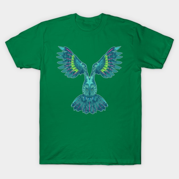 Flying owl T-Shirt by Dedos The Nomad